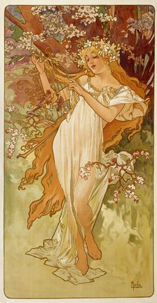 Spring 1896. Artist: Alphonse Mucha