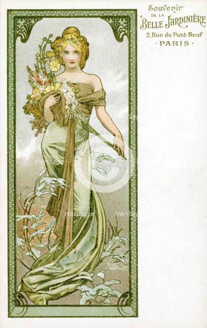 'Spring', 1896. Artist: Alphonse Mucha