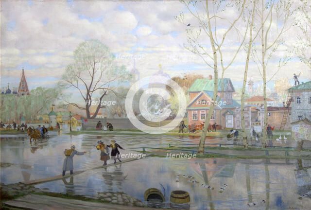 Spring', 1921. Creator: Kustodiev, Boris Michaylovich (1878-1927).