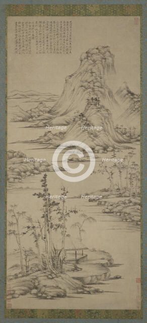 Spring Mists over a Riverside Pavilion, Ming dynasty, 1368-1644. Creator: Unknown.