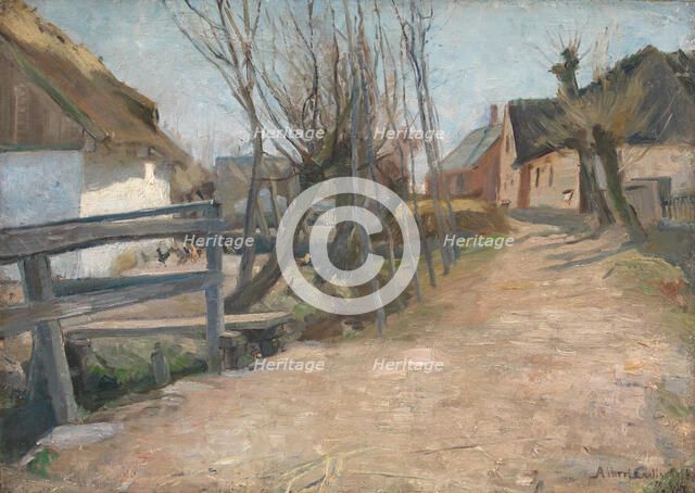 Spring morning in Glostrup, 1887. Creator: Albert Gottschalk.