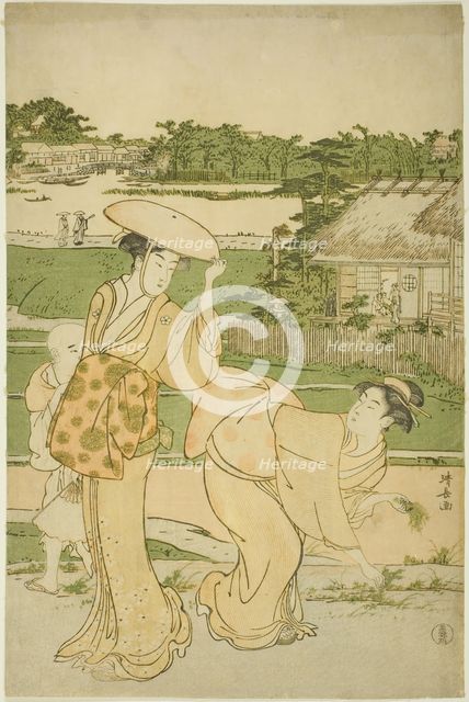 Spring Outing to Mukojima, c. 1787. Creator: Torii Kiyonaga.