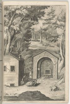 Spring of Saint Francis (Fonte di San Francesco) [plate B], 1612. Creator: Jacopo Ligozzi