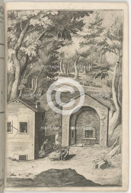 Spring of Saint Francis (Fonte di San Francesco) [plate B], 1612. Creator: Jacopo Ligozzi.