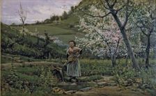 Spring oil by Joaquim Vayreda