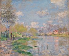 Spring on the Seine. Artist: Monet, Claude (1840-1926)