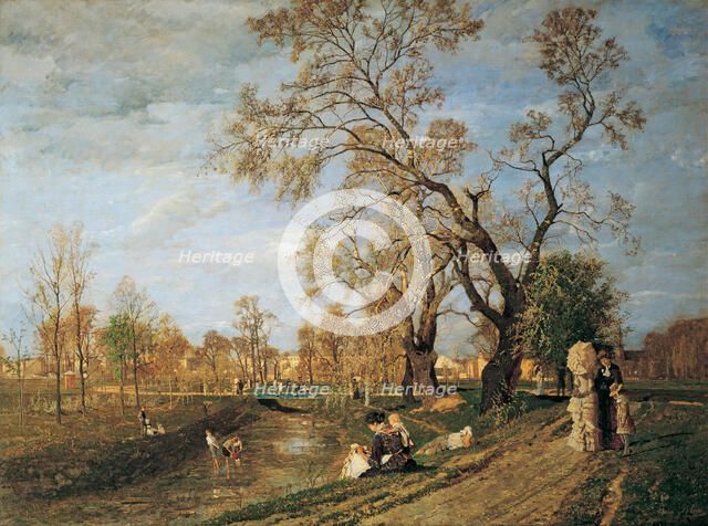 Spring at the Prater, 1882. Creator: Blau, Tina (1845-1916).