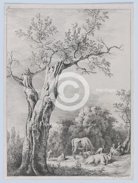 Spring, after a drawing completed in Saint-Chamond, 1795. Creator: Jean-Jacques de Boissieu.