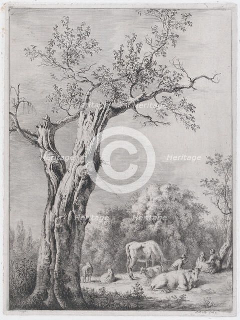 Spring, after a Drawing Made at Saint-Chamond, 1795. Creator: Jean-Jacques de Boissieu.