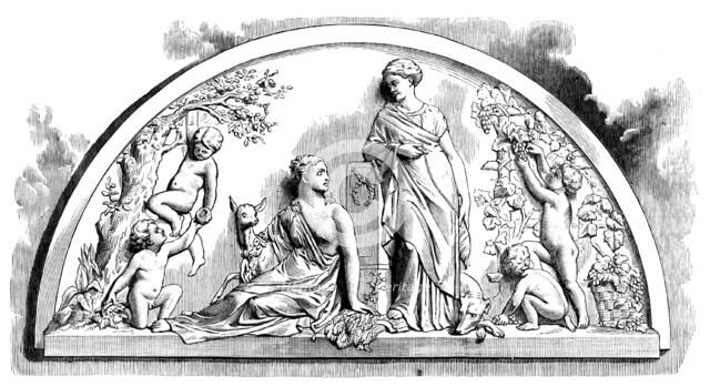 "Spring and Autumn," by F. J. Williamson, from the late Royal Academy exhibition, 1873. Creator: Unknown.
