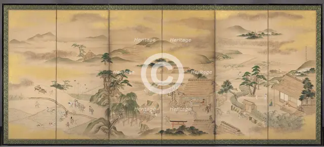 Spring and Autumn Farming, 1700s. Creator: Ko Sukoku (Japanese, 1730-1804).