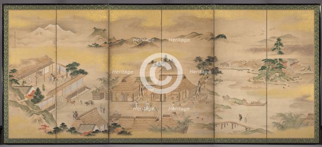 Spring and Autumn Farming (Autumn), 1700s. Creator: Ko Sukoku (Japanese, 1730-1804).