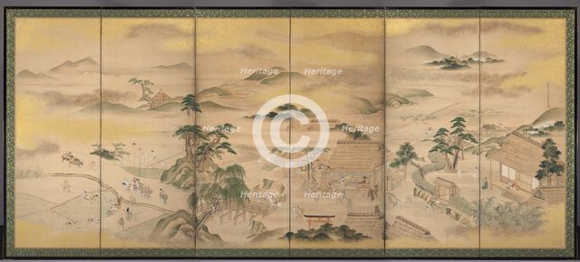 Spring and Autumn Farming (Spring), 1700s. Creator: Ko Sukoku (Japanese, 1730-1804).