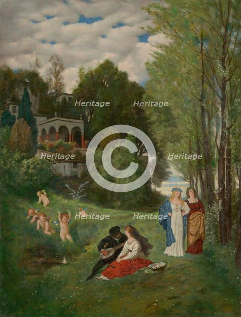 Spring, around 1905. Creator: Milan Thomka Mitrovsky.