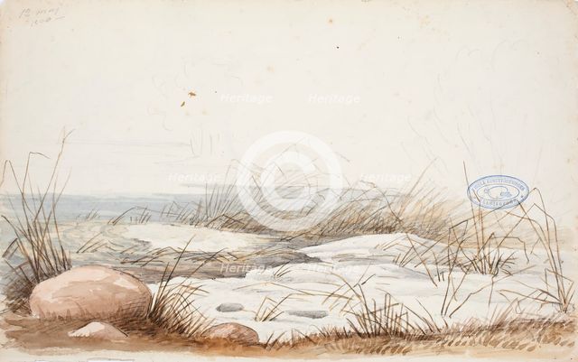 Spring beach, 1850. Creator: Magnus von Wright.