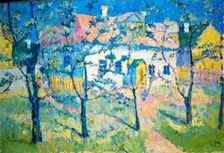 Spring - Blossoming Garden 1904. Artist: Kazimir Malevich