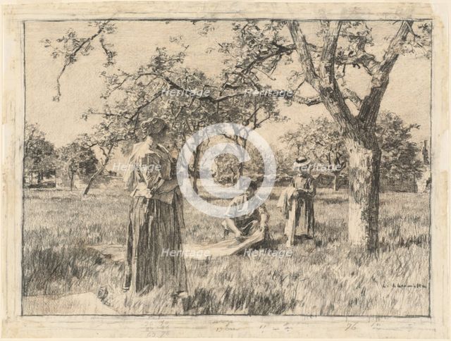 Spring, c. 1880. Creator: Leon-Augustin Lhermitte.
