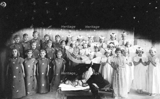 Spring celebration at a day nursery, Landskrona, Sweden, 1943. Artist: Unknown