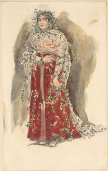 Spring. Costume design for the theatre play Snow Maiden by Alexander Ostrovsky