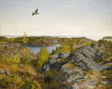 Spring Day by the Sea, 1887. Creator: Theodor Kittelsen