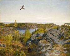 Spring Day by the Sea, 1887. Creator: Theodor Kittelsen