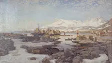 Spring Day in Lofoten, 1882. Creator: Otto Sinding