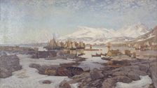 Spring Day in Lofoten, 1882. Creator: Otto Sinding