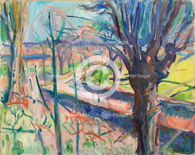 Spring day on Jeløya (Vårdag på Jeløya), 1915. Creator: Munch, Edvard (1863-1944).