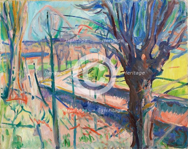 Spring day on Jeløya (Vårdag på Jeløya), 1915. Creator: Munch, Edvard (1863-1944).