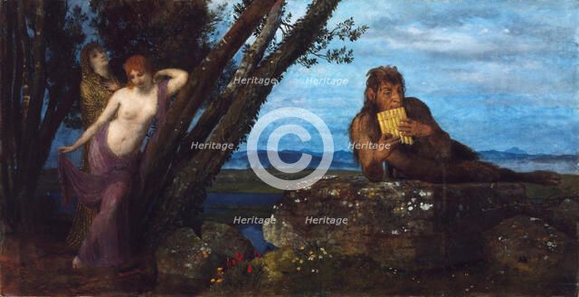 Spring Evening, 1879. Artist: Böcklin, Arnold (1827-1901)