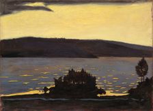 Spring Evening, Ice Break, 1897. Creator: Hugo Simberg
