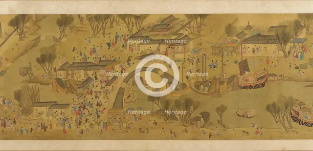 Spring Festival on the River, Qing dynasty, 18th century. Creator: Unknown.