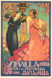 Spring festival in Seville, 1928. Creator: Anon