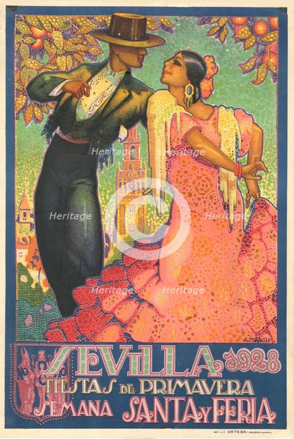 Spring festival in Seville, 1928. Creator: Anon.