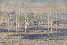 Spring flood, late 19th-early 20th century. Creator: Vilhelms Purvitis