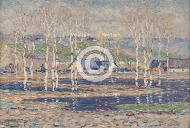 Spring flood, late 19th-early 20th century. Creator: Vilhelms Purvitis.