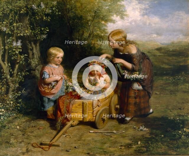 Spring Flowers, 1851. Creator: George Smith (1829-1901).