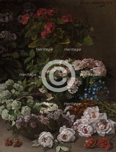 Spring Flowers, 1864. Creator: Claude Monet (French, 1840-1926).