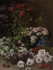 Spring Flowers, 1864. Creator: Claude Monet (French, 1840-1926)