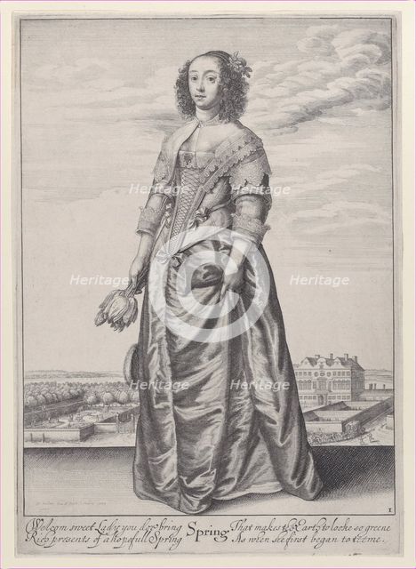 Spring, from The Seasons, 1643-44., 1643-44. Creator: Wenceslaus Hollar.