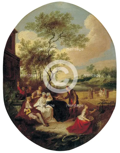 Spring (From the series The Four Seasons). Artist: Quillard, Pierre-Antoine (1701-1733)