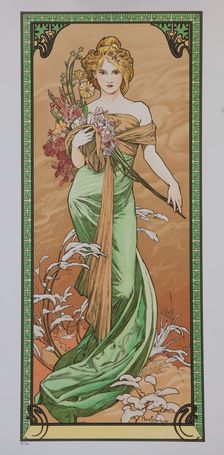 Spring (From the Series Les Saisons), 1900. Creator: Mucha, Alfons Marie (1860-1939)