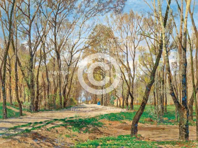 Spring, From the Vienna Prater. Creator: Blau, Tina (1845-1916).