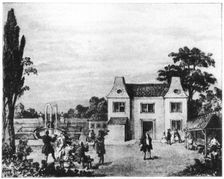 Spring gardens, site of Lowndes Square, London, c late 18th century (1907)