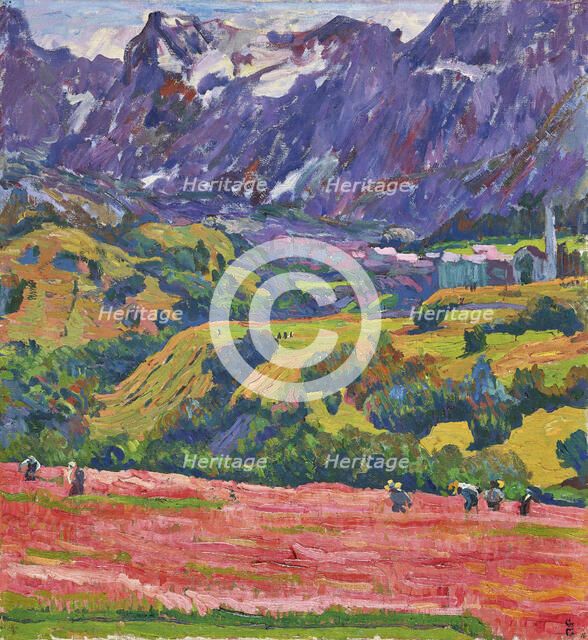 Spring in Bergell, 1912. Creator: Giacometti, Giovanni (1868-1933).