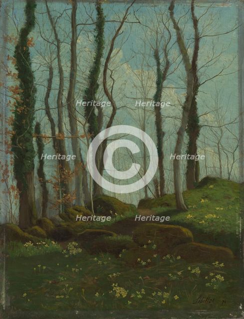 Spring in Brittany, 1874. Creator: Paul Sébillot.
