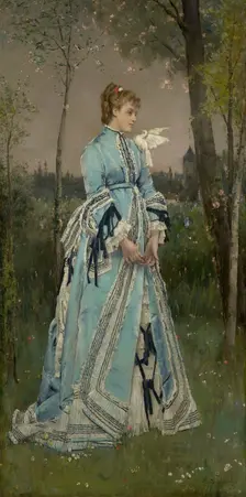 Spring In Giverny, 1890. Creator: Alfred Stevens
