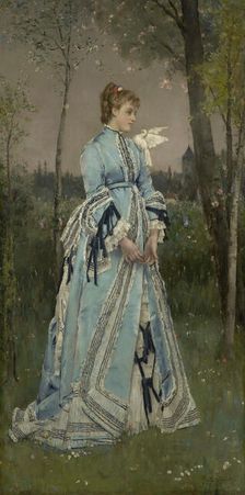 Spring In Giverny, 1890. Creator: Alfred Stevens