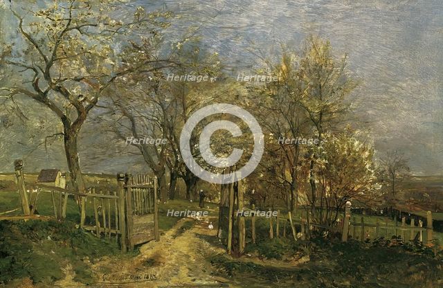 Spring in Hacking, 1883. Creator: Emil Jakob Schindler.
