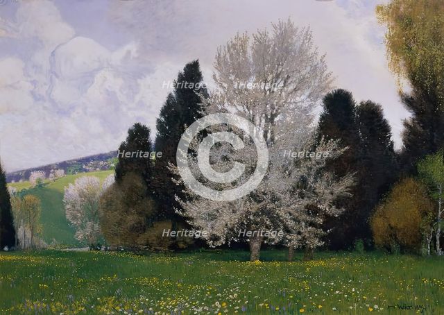 Spring in the Vienna Woods, 1909. Creator: Hans Wilt.